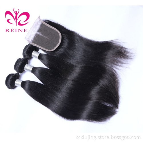 REINE Silky smooth  hair extension, unprocessed Vietnamese cheap price top selling 100% human hair with closure